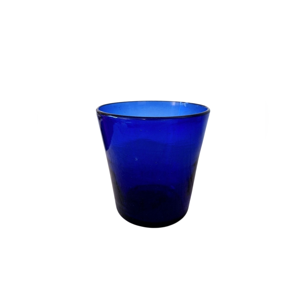 Vintage Cobalt Blue Drinking Glass